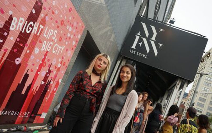 Students at New York Fashion Week