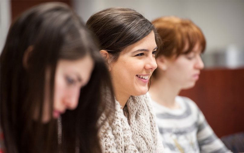 Photo of female student in classroom
