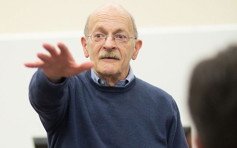 Pitt Business professor Bob Atkin teaching