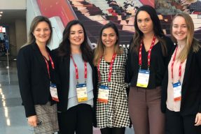 Students pose at the National Retail Federation Conference