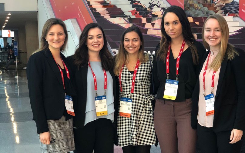 Students pose at the National Retail Federation Conference