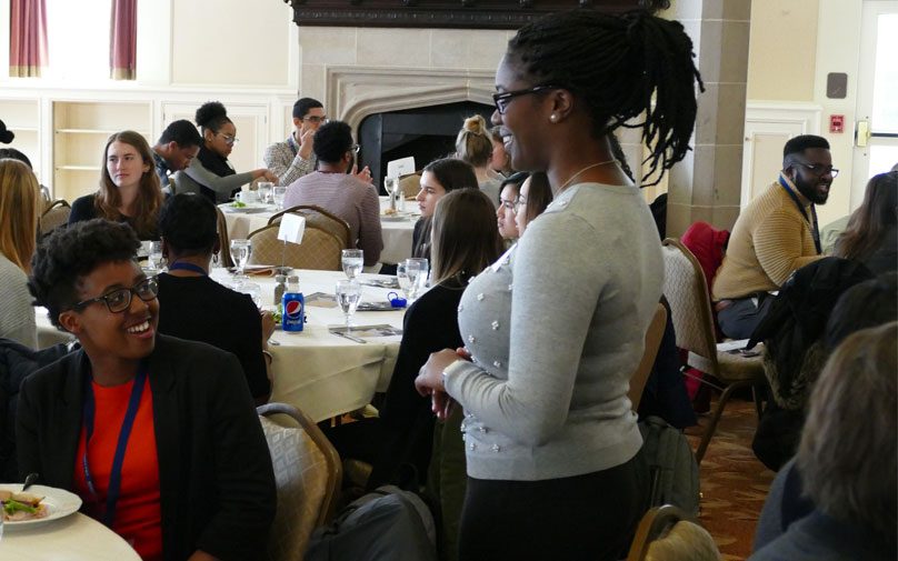 Students network at the Diversity Summit