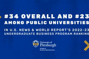 The College of Business Administration is ranked #34 Overall and #23 among public universities.
